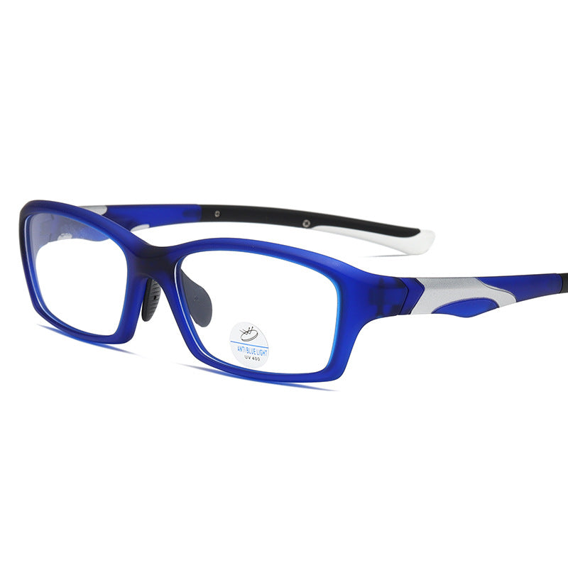 (12 PACK) Wholesale Sports Glasses New Arrival Antiblue Light TR Sport 2025 - BulkSunglassesWholesale.com - Matt Blue