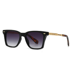 (6 PACK) Wholesale Sunglasses New Arrival Aviator Vintage Square 2024 - BulkSunglassesWholesale.com - Black Gradient Black