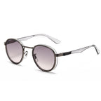 (6 PACK) Wholesale Sunglasses Metal Vintage Trendy Street 2024 - BulkSunglassesWholesale.com - Gunmetal Frame Purple