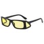 (6 PACK) Wholesale Sunglasses Fashion New Arrival Unique Trendy Unisex 2025 - BulkSunglassesWholesale.com - Black Frame Yellow Lens