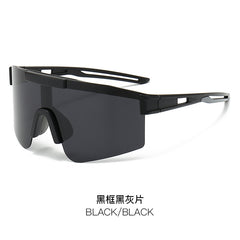 (12 PACK) Wholesale Sports Sunglasses New Arrival Sport Polarized Fashion Trendy Cycling Outdoor 2024 - BulkSunglassesWholesale.com - Black Frame Black Black Lens