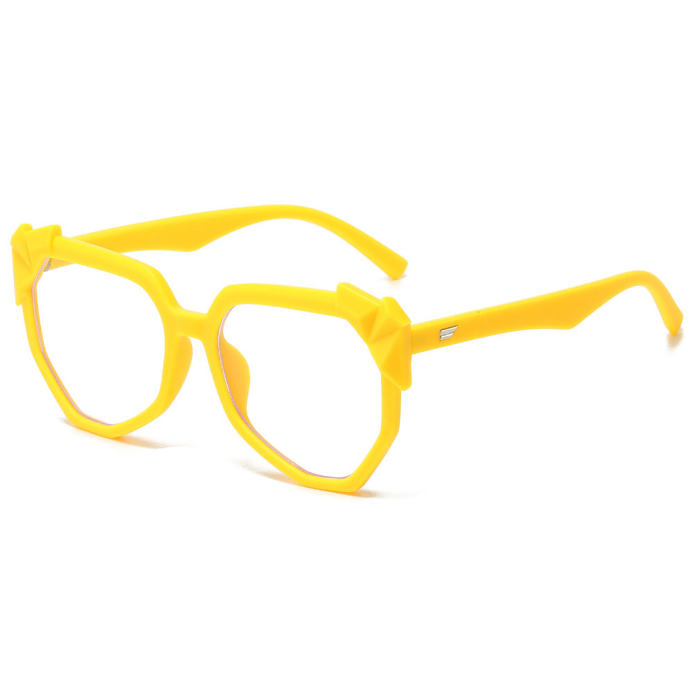 (6 PACK) Wholesale Sunglasses New Arrival Fashion Street 2024 - BulkSunglassesWholesale.com - Yellow Frame Clear Lens