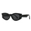 (6 PACK) Wholesale Sunglasses Round Trendy Street Women 2024 - BulkSunglassesWholesale.com - Black Black Grey