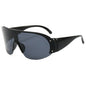 (6 PACK) Wholesale Sunglasses New Arrival Unisex Outdoor Sport Cycling 2024 - BulkSunglassesWholesale.com - Black Frame Black Lens