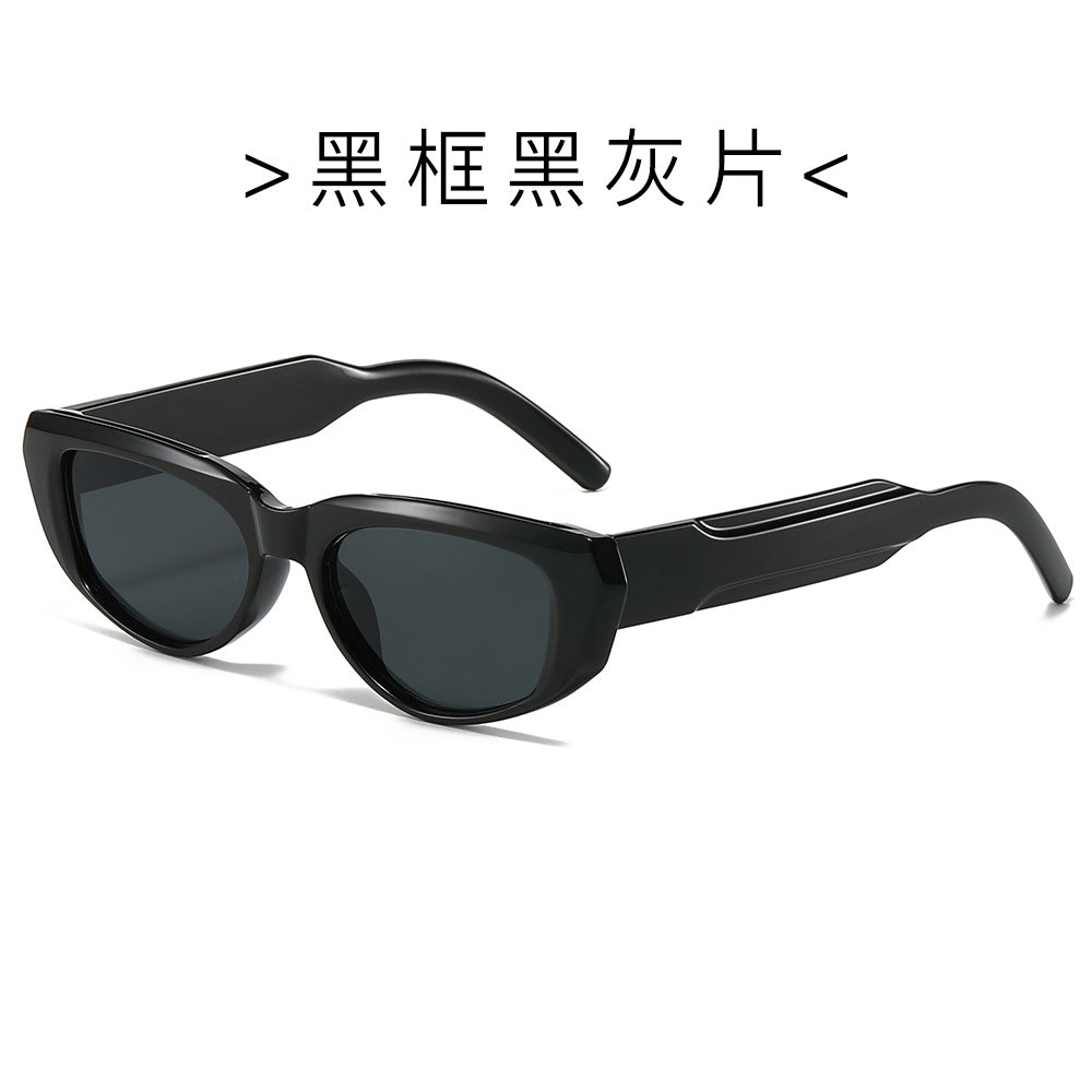 (6 PACK) Wholesale Sunglasses New Arrival Fashion Vintage Trendy Unique 2024 - BulkSunglassesWholesale.com - Black Frame Black Black Lens