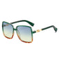 (6 PACK) Wholesale Sunglasses New Arrival Oversized Fashion Unique Square 2024 - BulkSunglassesWholesale.com - Green Yellow Frame Green Yellow Lens