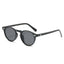 (6 PACK) Wholesale Sunglasses New Arrival Vintage Round Fashion Classic Unisex 2025 - BulkSunglassesWholesale.com - Black Frame Black Lens