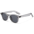(6 PACK) Wholesale Sunglasses Rivet Trendy Fashion Women Street Vintage 2025 - BulkSunglassesWholesale.com - Grey Frame Black Lens