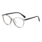 (6 PACK) Wholesale Eyeglasses Frames New Arrival Vintage TR Wood Grain Women Korean Cat Eye Antiblue Light 2025 - BulkSunglassesWholesale.com - Clear Grey Frame