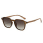 (6 PACK) Wholesale Sunglasses New Arrival Wood Grain Fashion Wood Grain 2025 - BulkSunglassesWholesale.com - Matt Tea Frame Tea Black Lens