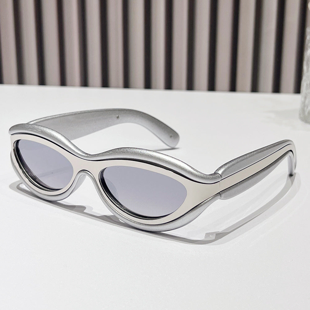 (6 PACK) Wholesale Sunglasses Unique Vintage Unisex Outdoor 2024 - BulkSunglassesWholesale.com - Silver Frame Mirrored Lens