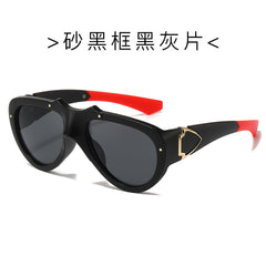 (6 PACK) Wholesale Sunglasses New Arrival Fashion Vintage Cat Eye Women 2024 - BulkSunglassesWholesale.com - Matt Black Frame Black Black Lens