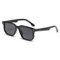 (6 PACK) Wholesale Sunglasses New Arrival Square Unisex Fashion Rivet 2025 - BulkSunglassesWholesale.com - Black Frame Black Lens