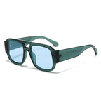 (6 PACK) Wholesale Sunglasses New Arrival Fashion Unisex Outdoor Sport Unique 2025 - BulkSunglassesWholesale.com - Blue Frame Blue Lens
