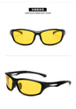 (12 PACK) Wholesale Sports Sunglasses New Arrival Unisex Outdoor Cycling Sport Polarized 2024 - BulkSunglassesWholesale.com - Matt Black Night Vision ( Polarized )