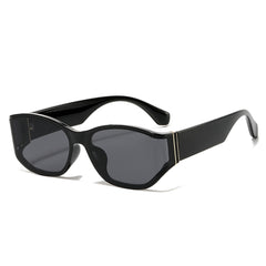 (6 PACK) Wholesale Sunglasses Square Oversized Unisex 2024 - BulkSunglassesWholesale.com - Black Frame Black Lens