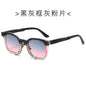 (6 PACK) Wholesale Sunglasses New Arrival Men Fashion Vintage Trendy Unique Women 2024 - BulkSunglassesWholesale.com - Black Grey Frame Grey Pink Lens
