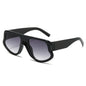 (6 PACK) Wholesale Sunglasses New Arrival Wide Fashion Oversized Trendy 2025 - BulkSunglassesWholesale.com - Black Frame Gradient Black Lens