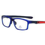 (12 PACK) Wholesale Sports Glasses New Arrival TR Sport Unisex Antiblue Light 2025 - BulkSunglassesWholesale.com - Matt Blue Frame