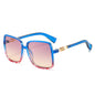 (6 PACK) Wholesale Sunglasses New Arrival Oversized Fashion Unique Square 2024 - BulkSunglassesWholesale.com - Blue Pink Frame Purple Yellow Lens