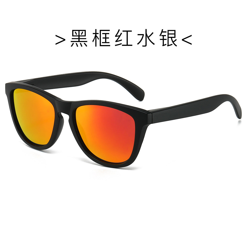 (6 PACK) Wholesale Sunglasses New Arrival Cat Eye Polarized Fashion Trendy Street Women Men 2024 - BulkSunglassesWholesale.com - Black Frame Red Mirrored