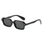 (6 PACK) Wholesale Sunglasses Rivet Fashion Trendy Street Vintage Square 2025 - BulkSunglassesWholesale.com - Black Frame Black Lens