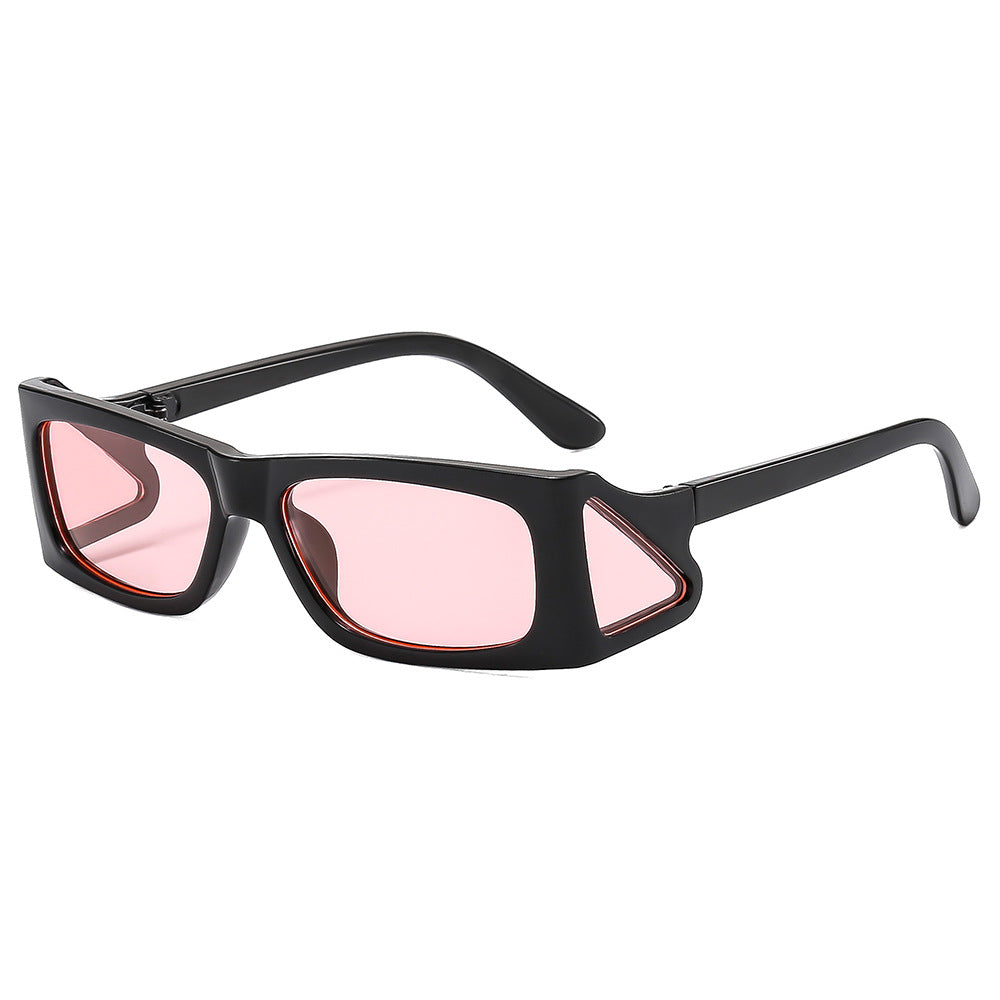(6 PACK) Wholesale Sunglasses Fashion New Arrival Unique Trendy Unisex 2025 - BulkSunglassesWholesale.com - Black Frame Pink Lens