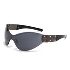 (6 PACK) Wholesale Sunglasses Square Women Vintage 2024 - BulkSunglassesWholesale.com - Gunmetal Temple Black Lens