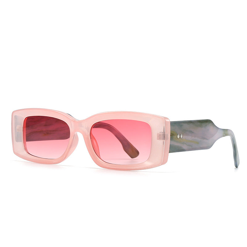 (6 PACK) Wholesale Sunglasses Vintage Trendy Women Antiblue Light 2024 - BulkSunglassesWholesale.com - Pink Frame Pink Lens