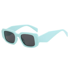 (12 PACK) Wholesale Sunglasses Korean Unique Hip Hop Fashion 2024 - BulkSunglassesWholesale.com - Blue Black Lens