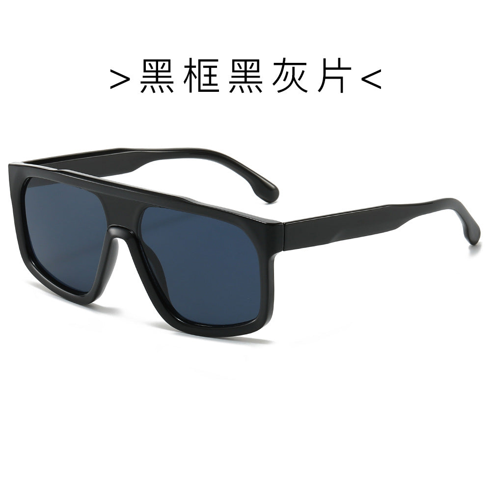 (6 PACK) Wholesale Sunglasses Square New Arrival Fashion Trendy 2024 - BulkSunglassesWholesale.com - Black Frame Black Black Lens