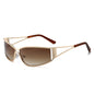 (6 PACK) Wholesale Sunglasses Hollow New Arrival Vintage Unique Street Women 2024 - BulkSunglassesWholesale.com - Gold Frame Gradient Tea Lens