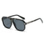 (6 PACK) Wholesale Sunglasses New Arrival Vintage Double Bridge Aviator Fashion Square Men 2025 - BulkSunglassesWholesale.com - Black Frame Black Lens