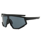 (12 PACK) Wholesale Sports Sunglasses New Arrival Sport Unisex Cycling 2024 - BulkSunglassesWholesale.com - Black Frame Black Lens