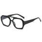 (6 PACK) Wholesale Sunglasses Double Bridge Vintage Unique Trendy Women 2024 - BulkSunglassesWholesale.com - Black Frame Clear Lens