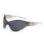 (6 PACK) Wholesale Sunglasses Square Women Vintage 2024 - BulkSunglassesWholesale.com - White Temple Black Lens