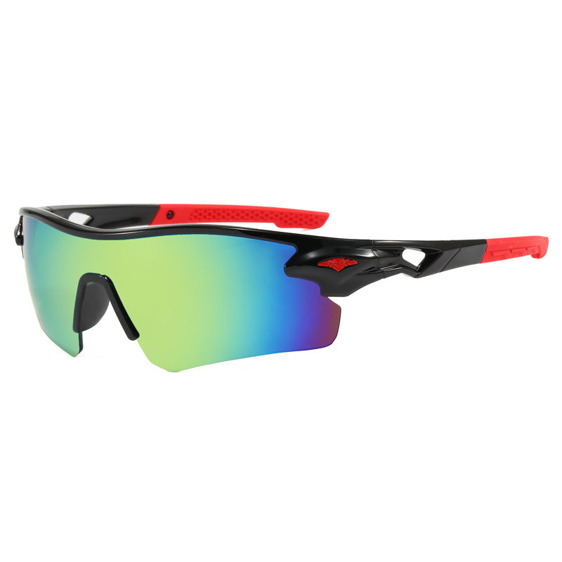 (12 PACK) Wholesale Sports Sunglasses Cycling Unisex New Arrival Outdoor Sport 2024 - BulkSunglassesWholesale.com - Black Frame Gold Mirrored
