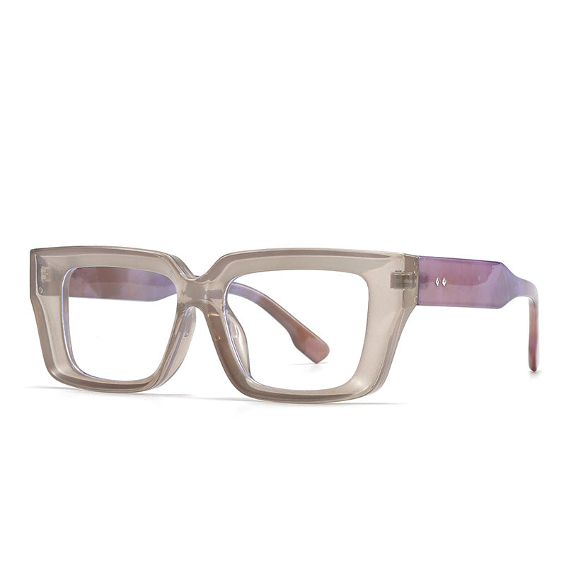 (6 PACK) Wholesale Sunglasses Trendy Street Antiblue Light Women 2024 - BulkSunglassesWholesale.com - Grey Frame Clear Lens