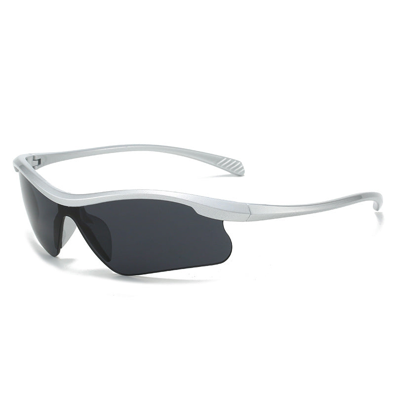 (12 PACK) Wholesale Sports Sunglasses Fashion Unique Women Trendy Sport Cycling Windproof 2024 - BulkSunglassesWholesale.com - Frame Mirrored Lens