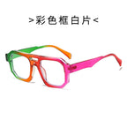 (6 PACK) Wholesale Sunglasses Double Bridge Trendy Unique Punk Fashion 2024 - BulkSunglassesWholesale.com - Frame Clear Lens