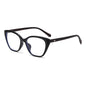(6 PACK) Wholesale Eyeglasses Frames Classic Vintage Cat Eye TR Women Korean Star Wood Grain Antiblue Light 2025 - BulkSunglassesWholesale.com - Matt Black