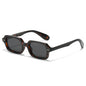 (6 PACK) Wholesale Sunglasses Rivet Fashion Trendy Street Vintage Square 2025 - BulkSunglassesWholesale.com - Leopard Print Frame Black Lens