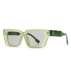 (6 PACK) Wholesale Sunglasses Trendy Street Antiblue Light Women 2024 - BulkSunglassesWholesale.com - Green Frame Black Lens