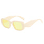 (12 PACK) Wholesale Sunglasses Fashion New Arrival Vintage Square Unique Trendy Fashion Street 2024 - BulkSunglassesWholesale.com - Yellow Frame Gradient Yellow Lens