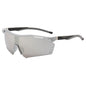 (12 PACK) Wholesale Sports Sunglasses New Arrival Cycling Women Outdoor Sport Semirimless One Piece Windproof 2024 - BulkSunglassesWholesale.com - Silver Frame Mirrored