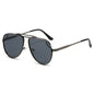(6 PACK) Wholesale Sunglasses New Arrival Aviator Vintage Classic Fashion Aviator Double Bridge Unisex 2024 - BulkSunglassesWholesale.com - Gunmetal Frame Black Lens