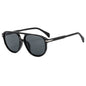 (6 PACK) Wholesale Sunglasses New Arrival Unique Unisex Aviator Trendy 2025 - BulkSunglassesWholesale.com - Shiny Black Frame Black Black Lens