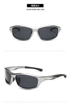(12 PACK) Wholesale Sports Sunglasses New Arrival Unisex Outdoor Cycling Sport Polarized 2024 - BulkSunglassesWholesale.com - Silver Frame Black Lens ( Polarized )