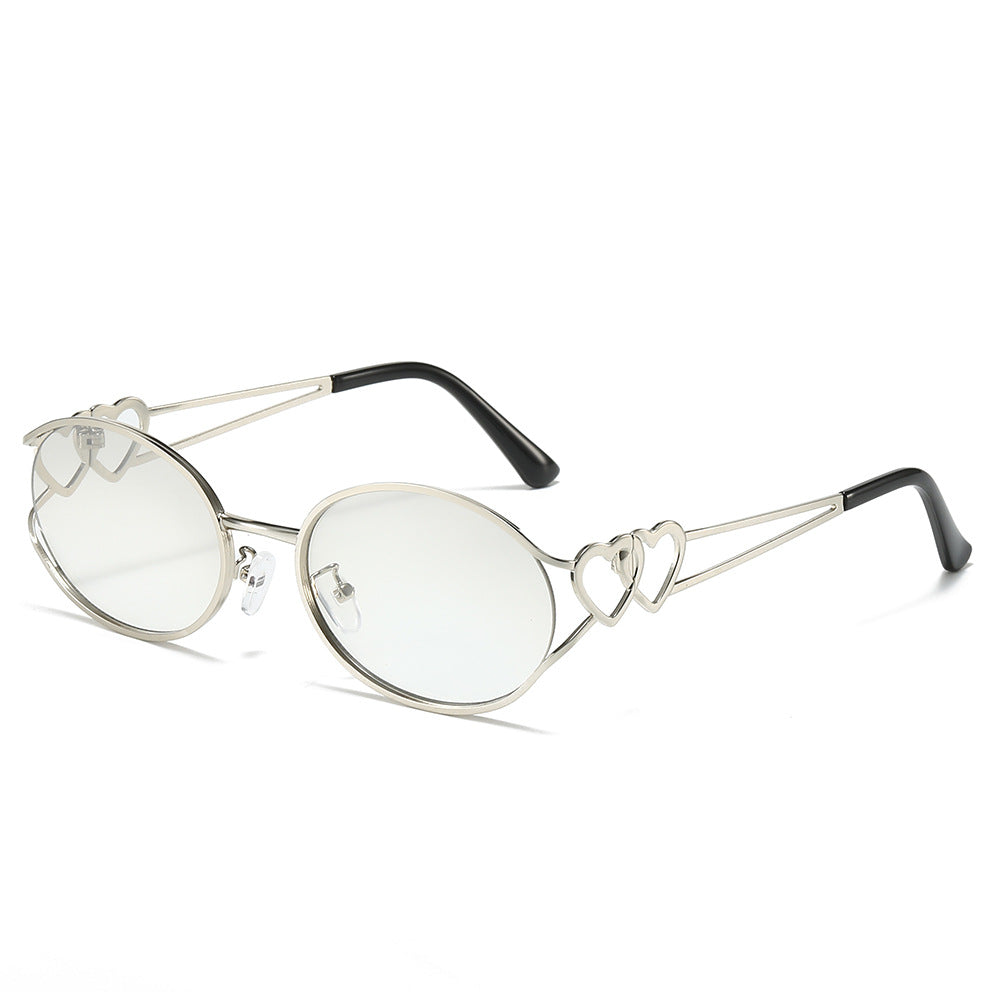 (6 PACK) Wholesale Sunglasses New Arrival One Piece Unique Vintage Women Trendy Fashion 2025 - BulkSunglassesWholesale.com - Silver Frame Mirrored Lens