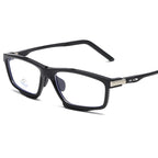 (12 PACK) Wholesale Sports Glasses TR Vintage Sport Antiblue Light Cycling 2025 - BulkSunglassesWholesale.com - Shiny Black Frame